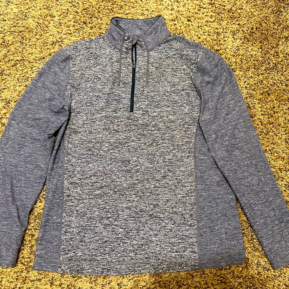 Lululemon Men's XL Surge Warm 1/2 Zip EUC blue